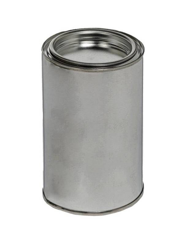 Weißblechringdeckeldose 1000 ml, mit Deckel, VE = 40 Stück