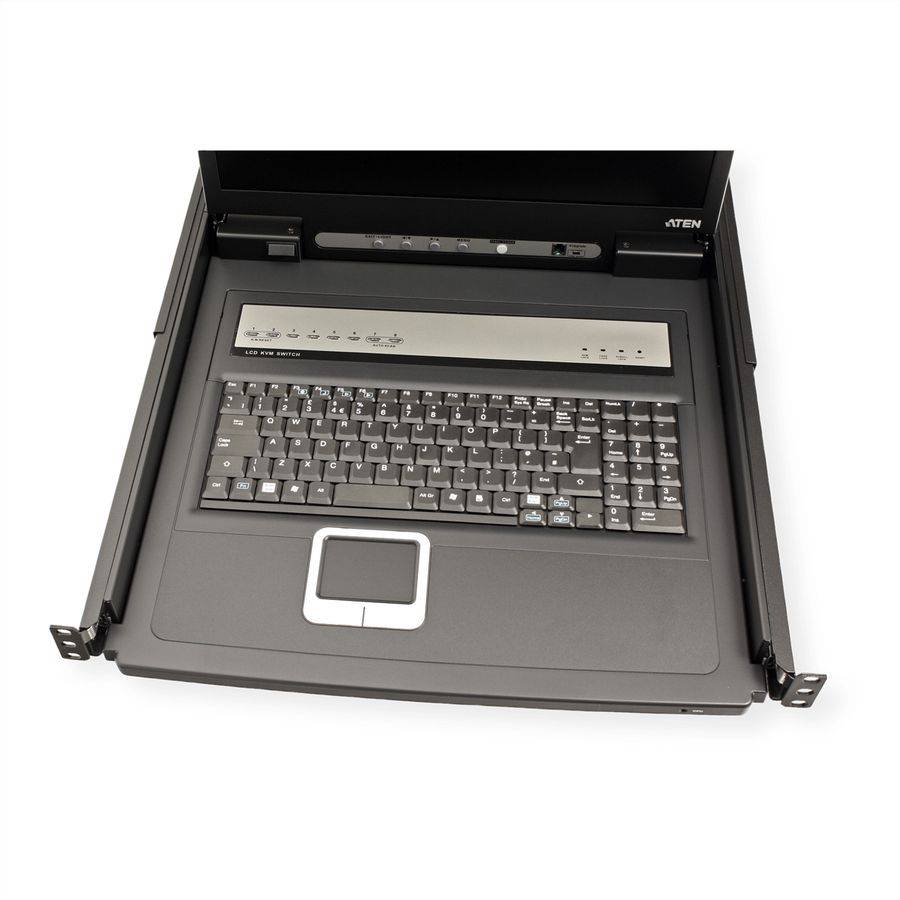 Aten CL1308N KVM-Switch, 48cm TFT, VGA, PS/2-USB, 8 Port, IT-Layout-1