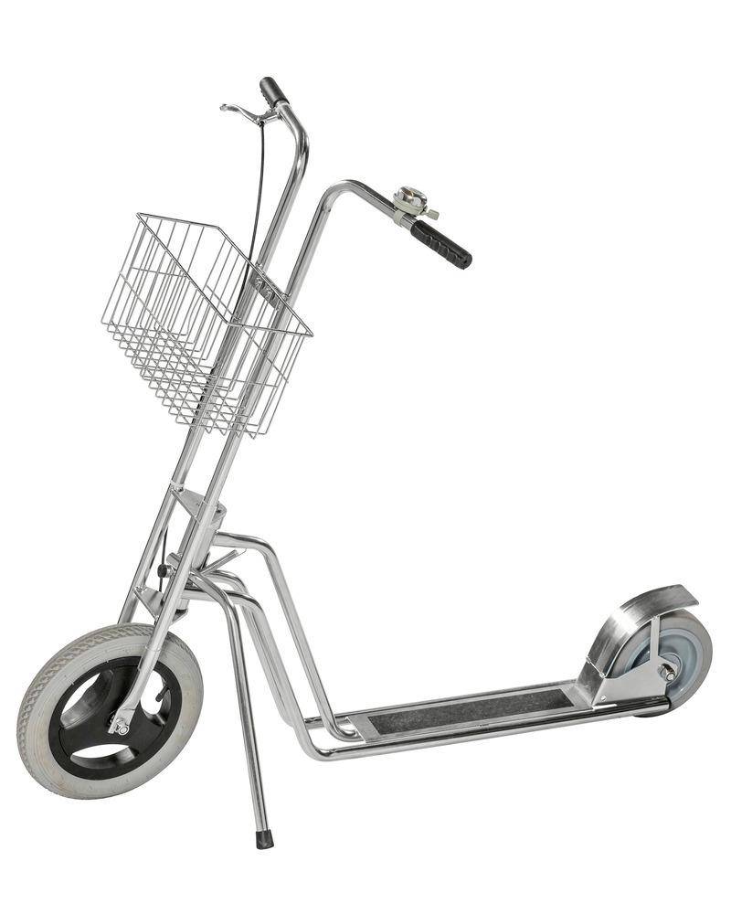 Betriebsroller KM Scooter2, 2 Räder Luft, mit Korb, Klingel und Trommelbremse-1