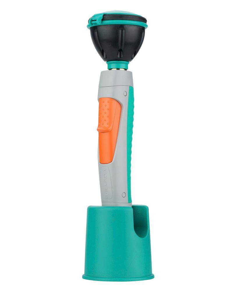 Hand-Augendusche mit 1 Brausekopf, grau/grün, Wand-/Tischmontage, BR 712025, DVGW-0