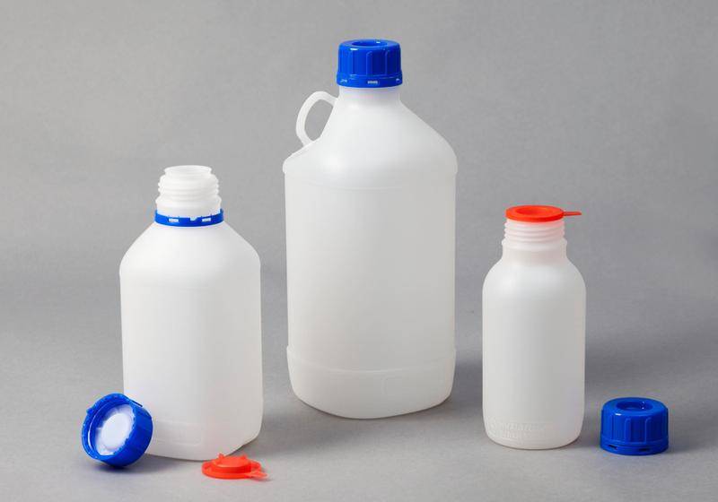 Enghalsflaschen aus HDPE, eckig, natur-transparent, 2500 ml, mit UN-Zulassung, 12 Stück-3