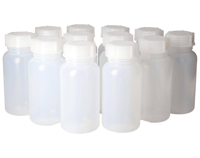 Weithalsflaschen aus LDPE, rund, natur-transparent, 1000 ml, 12 Stück-0