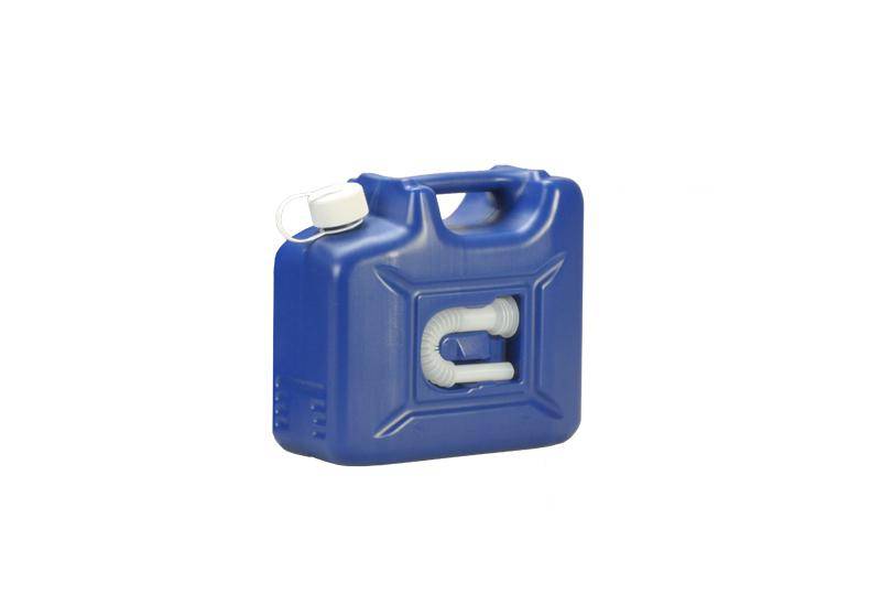 Kanister für ad-blue, 10 l, dunkelblau, mit flexiblem Auslaufrohr, VE = 5 Stück-0