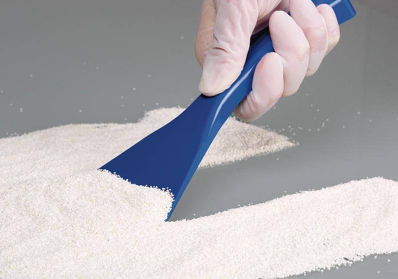 Detektierbare Schaber, aus Polystyrol, 80 mm, blau, einzeln verpackt/steril, Pack à 10 Stück-1