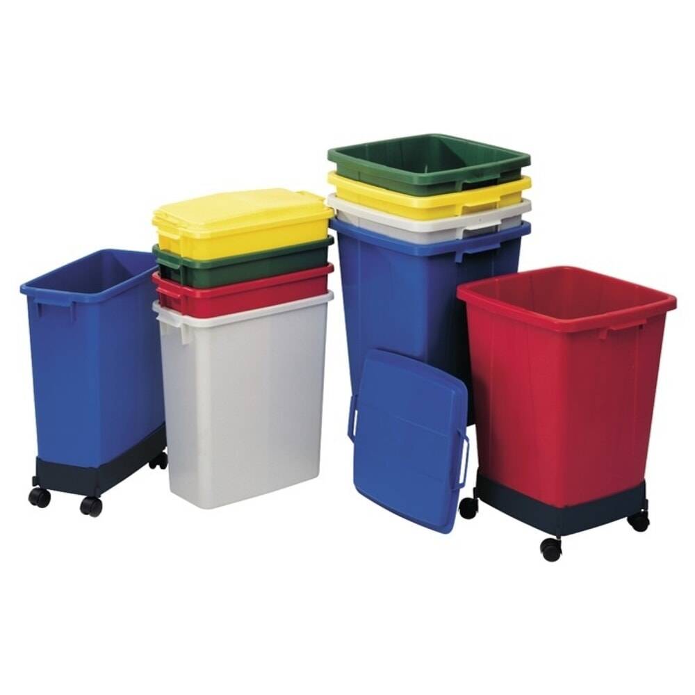 GRAF Abfall- und Wertstoffsammler, PE rot, 60 l H590xB285xT555mm-0