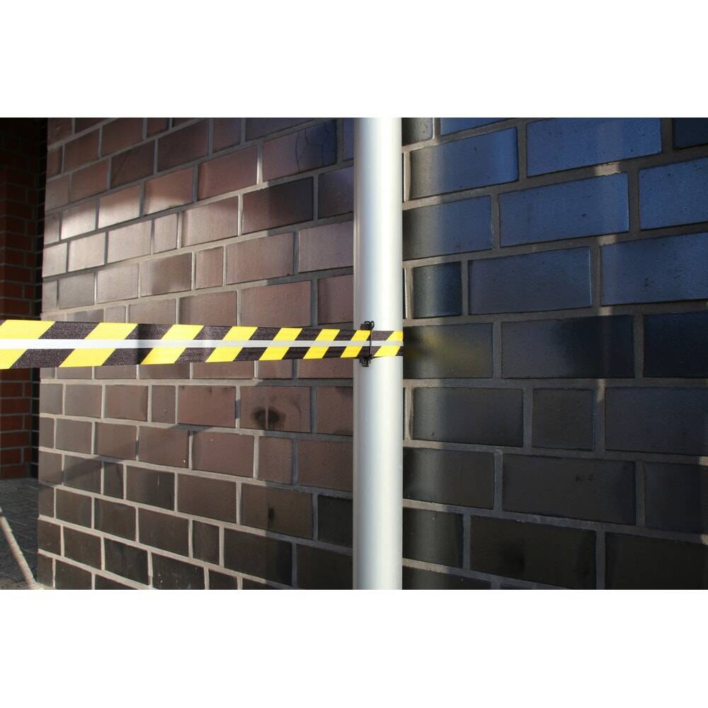 RS-GUIDESYSTEMS® Gurt-Absperrpfosten GLA 28-E REFLECTO, Länge 3,5 m-1