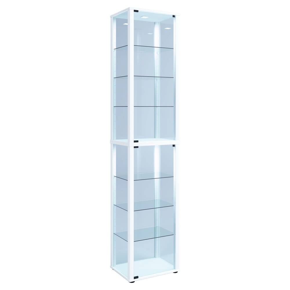 VCM Standvitrine Kavisa XL, weiß 444009-YY-0