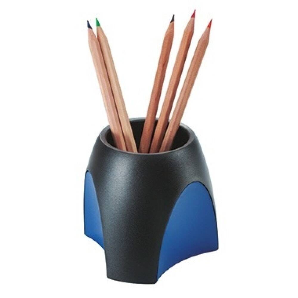 HAN Stifteköcher Delta 175334 schwarz/blau-0