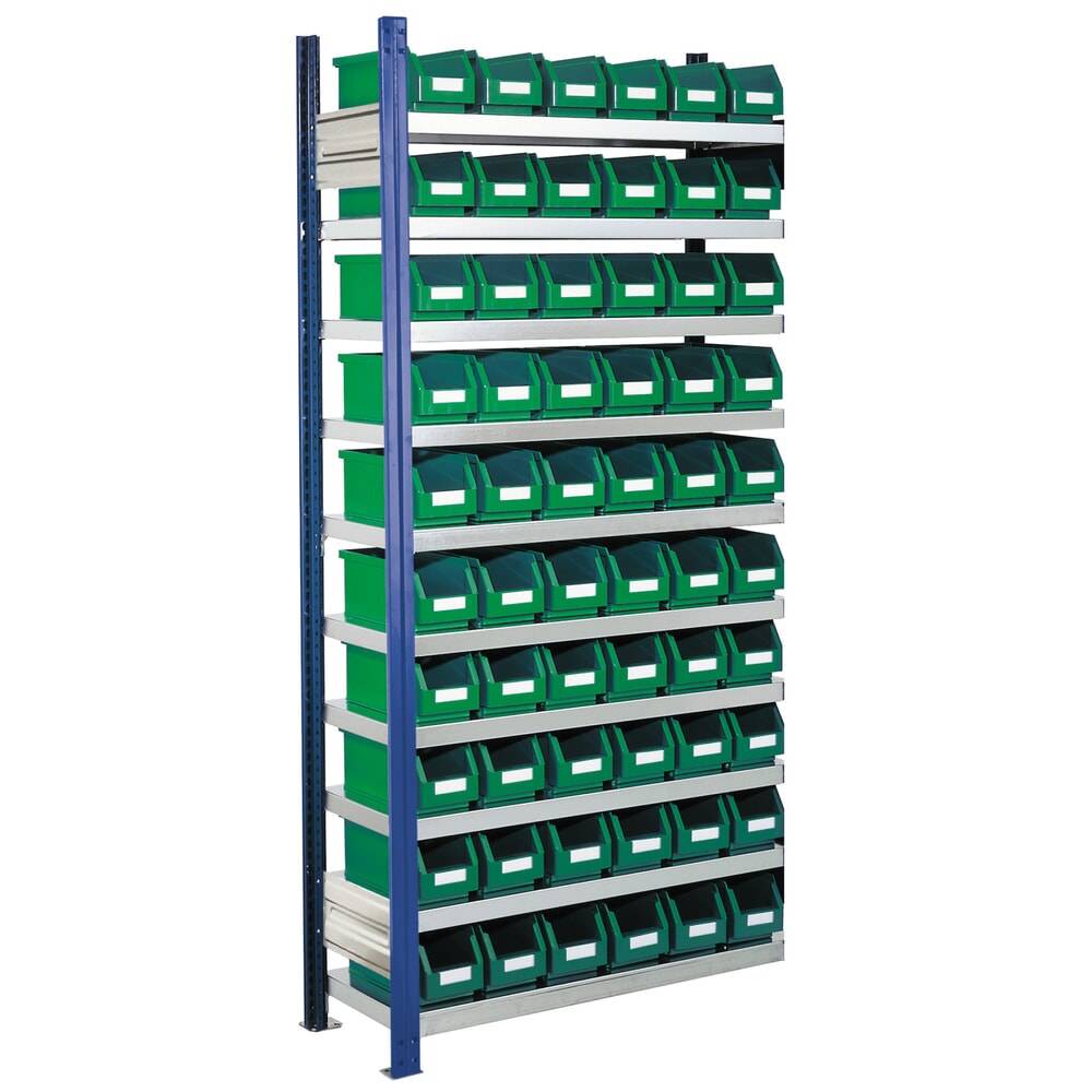 Kappes RasterPlan Fachbodenregal , AF, FL 100 kg, mit 60 Sichtlagerkäs-1