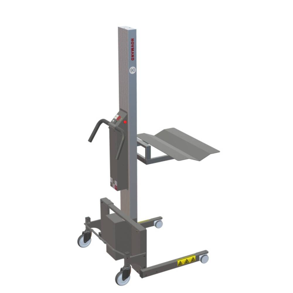 HOVMAND Hebelift mit Wave Plattform für Rollen bis 80 kg, Hubhöhe 1.24-2