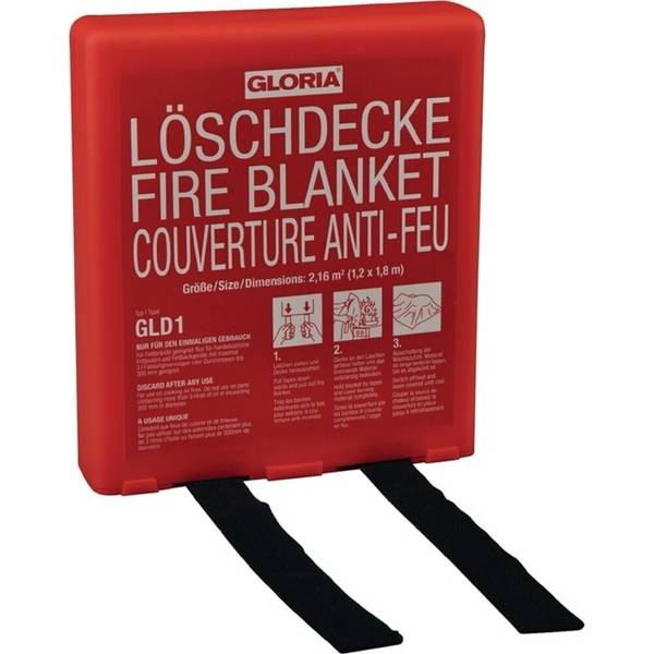 GLORIA Löschdecke DIN EN 1869:2001, silikonbeschichtetes Glasfasergewe