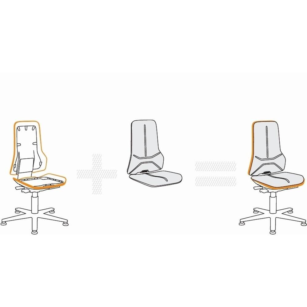 bimos Wechselpolster, passend für Sitz und Rückenlehne, Supertec-Geweb-1