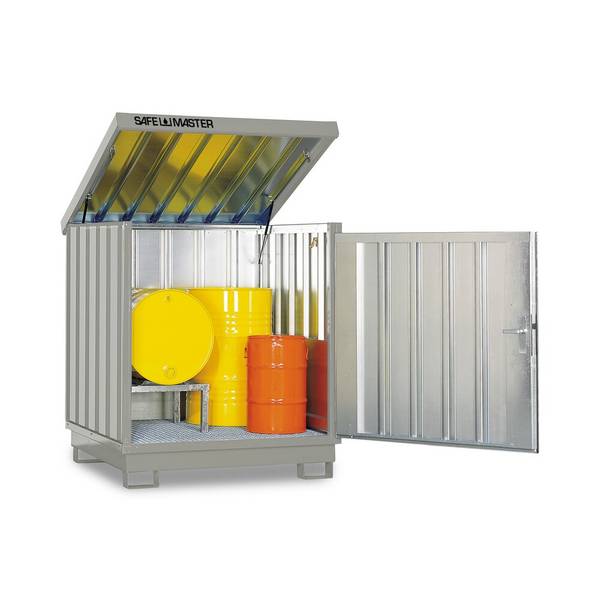 SAFE Master® Gefahrstoff-Depot, verzinkt und lackiert, 4x 200 l