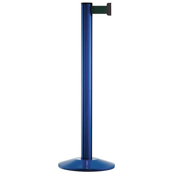Personen-Leitsystem Classic, Ständer blau, Gurtfarbe oliv