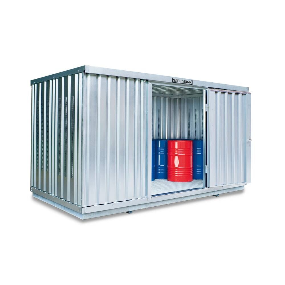 SAFE Tank Gefahrstoffcontainer 1350 PLG, Außenaufstellung, verzinkt, m-0
