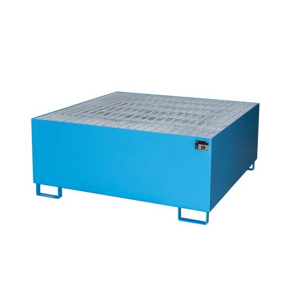Bauer® Auffangwanne aus Stahl für 1x KTC/IBC, lichtblau
