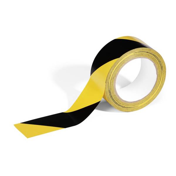 DURABLE Markierungsband DURALINE® Basic 50/016, gelb/schwarz, 5 Stk/VE