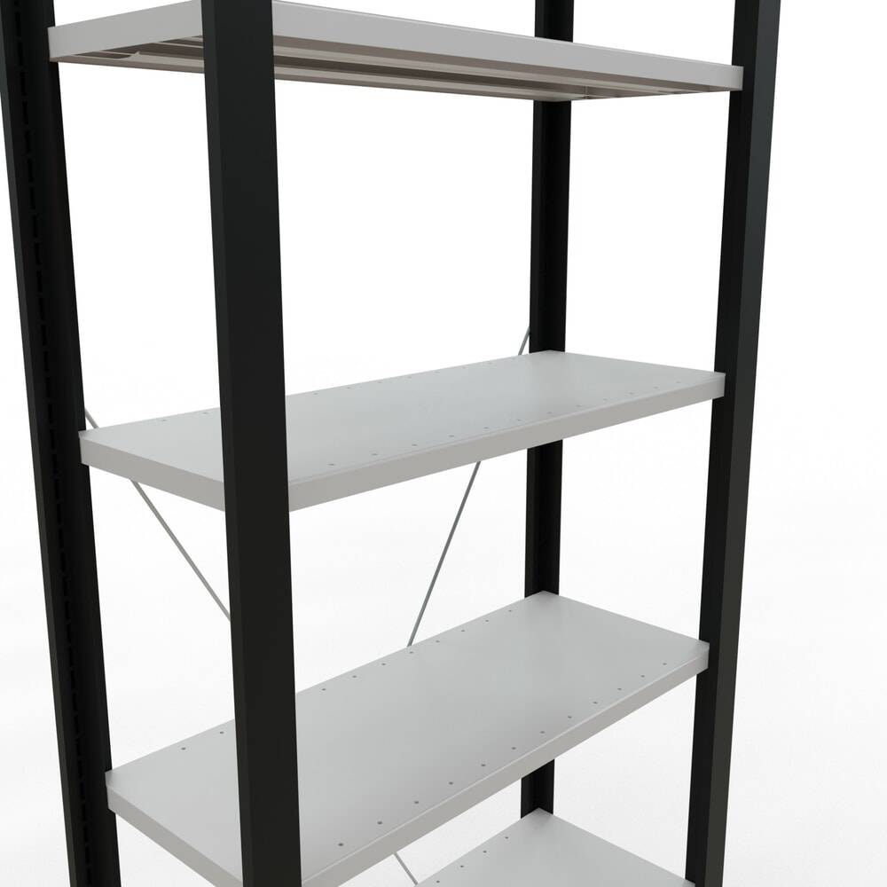 SCHULTE Aktenregal GF, einseitig, ohne Endanschläge, FL 85 kg, schwarz-3
