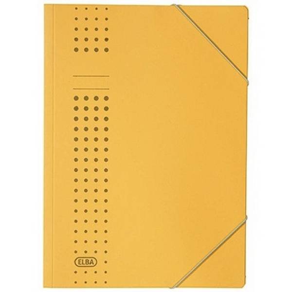 ELBA Eckspanner chic 400010054 DIN A4 150Bl. Karton gelb