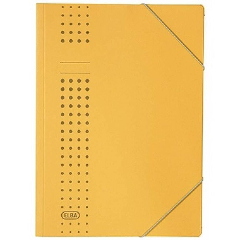ELBA Eckspanner chic 400010054 DIN A4 150Bl. Karton gelb-0