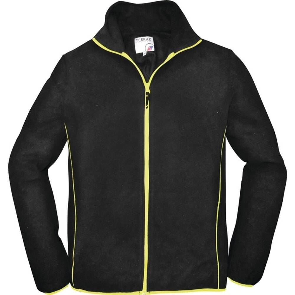 TERRAX Herren Fleecejacke Gr.XL schwarz/limette-0