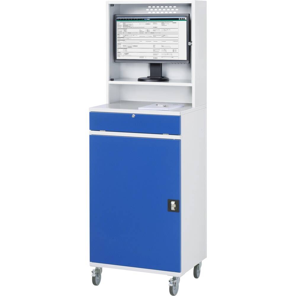RAU Computer-Arbeitsplatz mit Monitorgehäuse, mobil-2