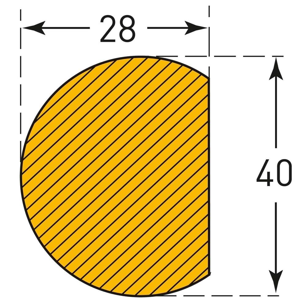 MORAVIA Prallschutz für Flächen, kreisförmig, selbstklebend, HxB 28 x-2