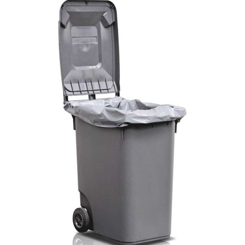 Kunststoffsack, B1200xL1350mm, 240 l LD-PE grau 100 µm, 50St./Karton-0