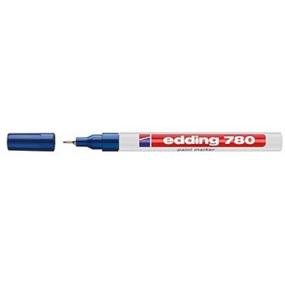 edding Lackmarker 780 4-780-9-003 0,8mm Rundspitze permanent blau-0