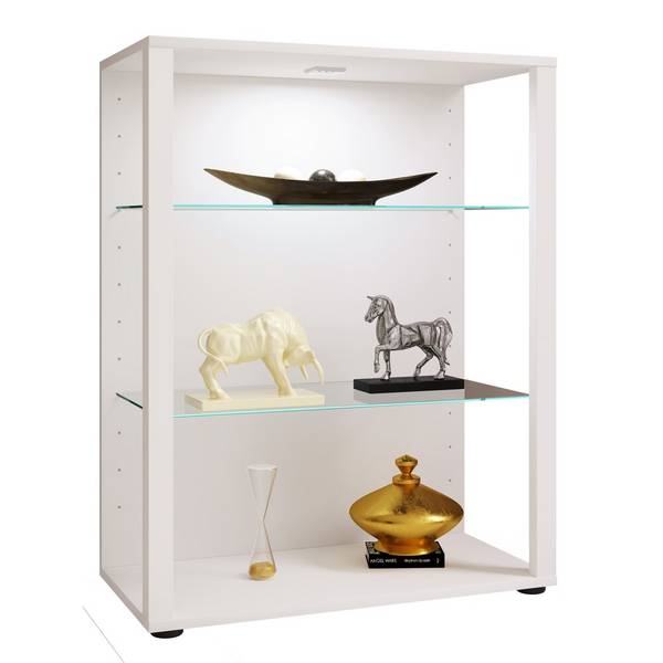 VCM Vitrine Glasol XL, weiß