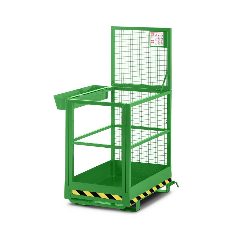 RR-Industrietechnik® Arbeitskorb Typ RAK-Slim, TK 300 kg, RAL 6018 gel-0