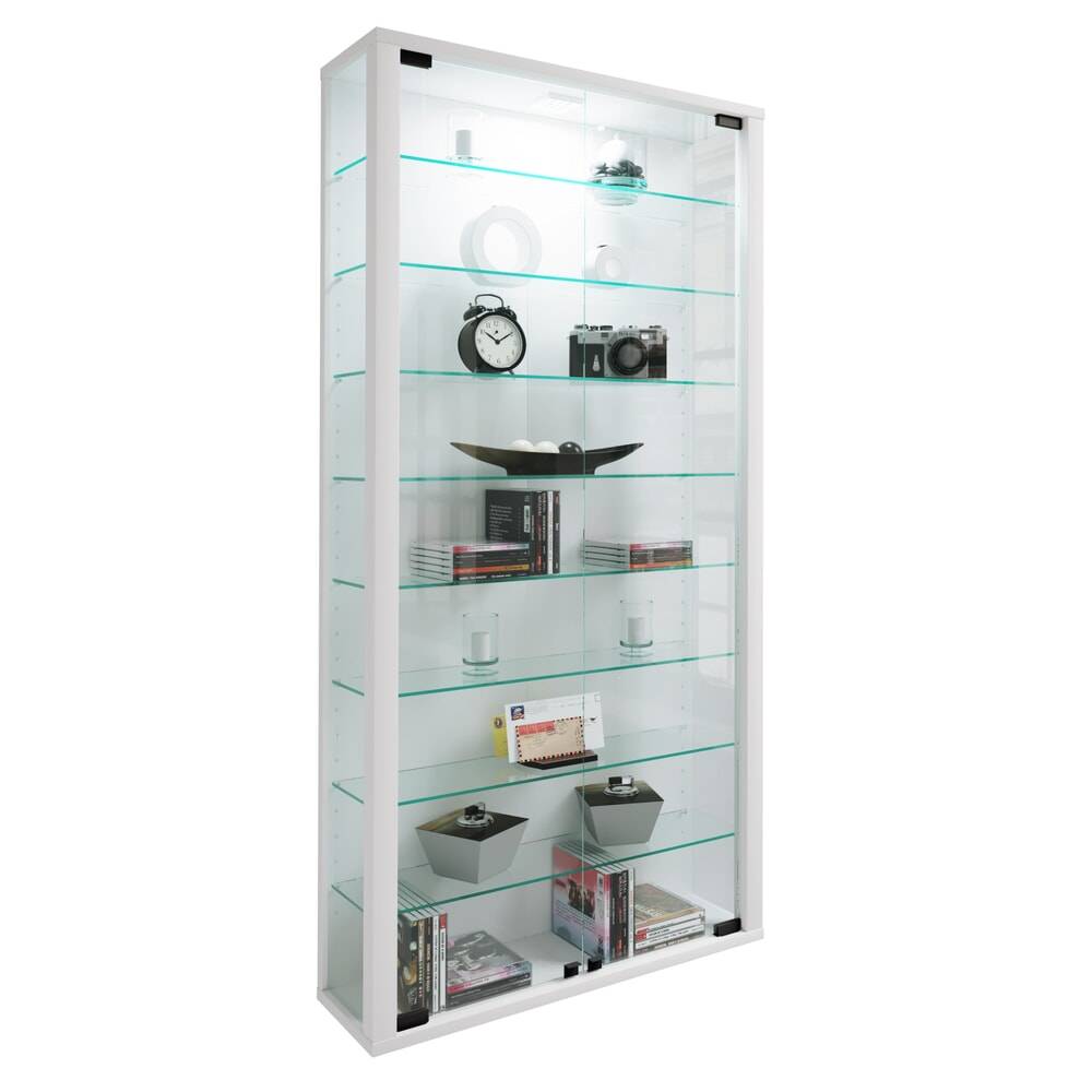 VCM Wandvitrine Vitrosa Maxi, inkl. LED-Beleuchtung, weiß-0