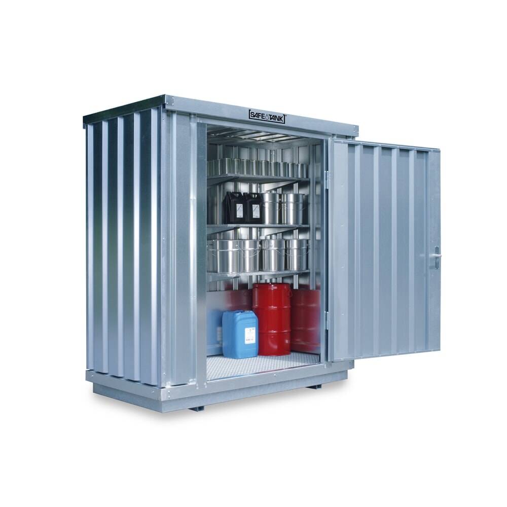 SAFE Tank Gefahrstoffcontainer 300 ALG, Außenaufstellung, verzinkt, mo-0