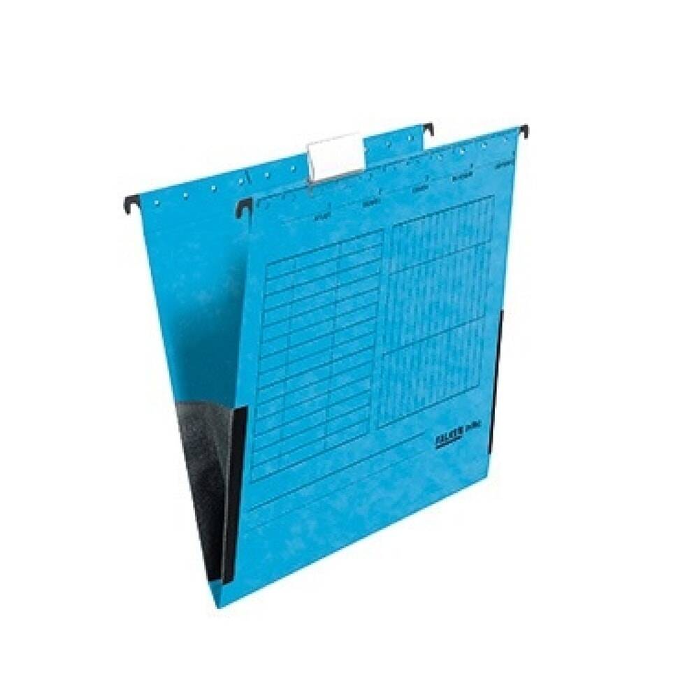 Falken Hängetasche 80002561 A4 Leinenfrösche blau-0