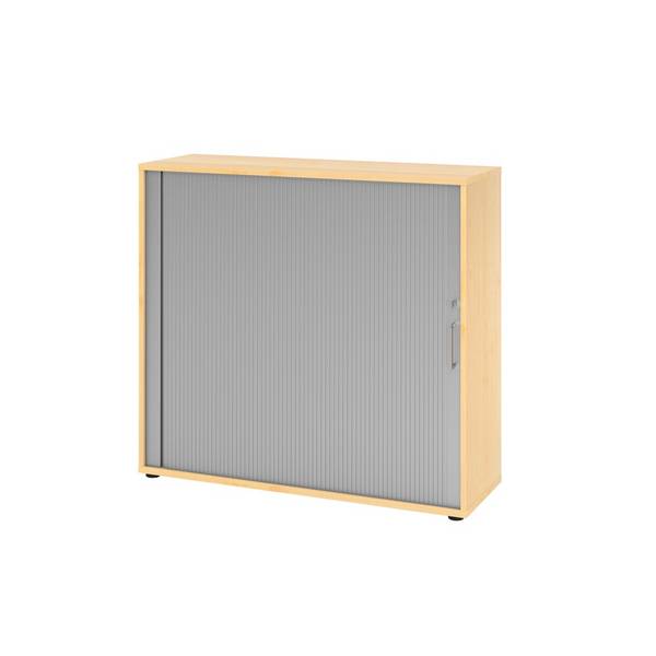 Rolladenschrank 3 Ordnerhöhen 800x420x2156 Ahorn/Silber