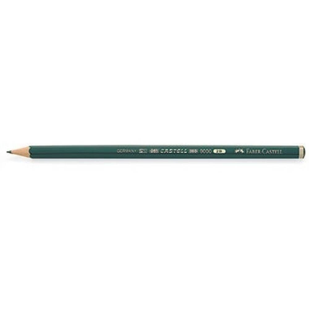 Faber-Castell Bleistift CASTELL 9000 119002 2B dunkelgrün-0