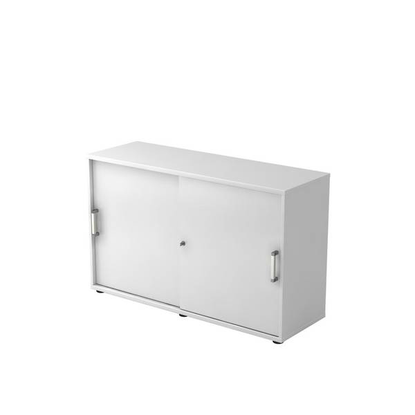 Hammerbacher Schiebetürschrank 2OH 120cm CE Weiß/Weiß