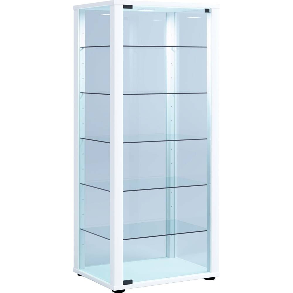 VCM Standvitrine Kavisa L, weiß 443885-YY-0