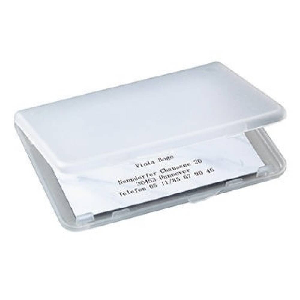 Sigel Visitenkartenetui VA140 89x57mm Kunststoff transparent-0