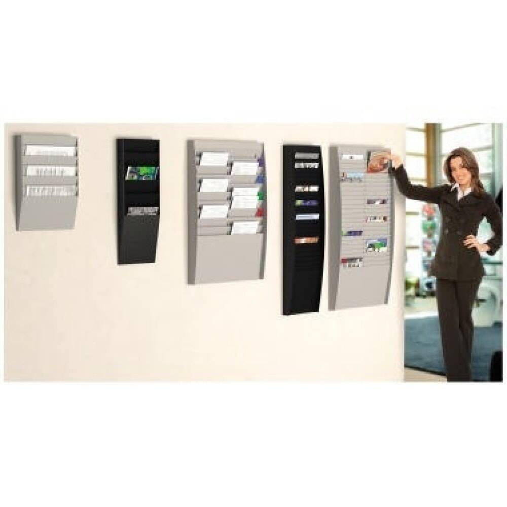 PAPERFLOW Wand-Sortiertafel V 6F A4V1X6.01 DIN A4 schwarz-2
