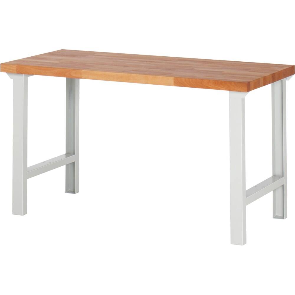 Werkbank - Buchenplatte - Tragkraft 750 kg - 840 x 1.500 x 700 mm (HxBxT) - lichtgrau/enzianblau-0