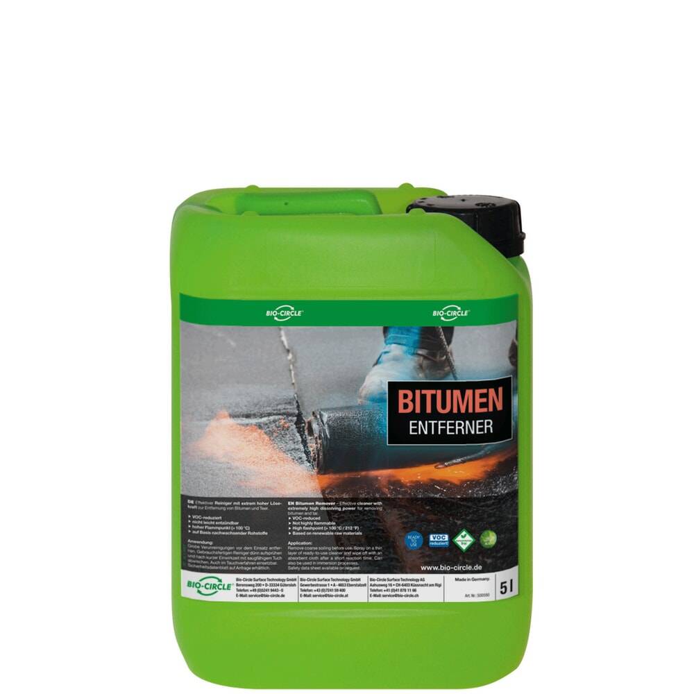 Bitumenentferner 5-l-Kanister mit hoher Lösekraft. Bio Circle Surface Technology GmbH 72672949-4