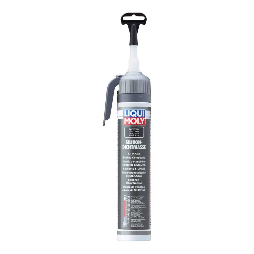Silikondichtmasse schwarz, 6 Stück je 200 ml-1