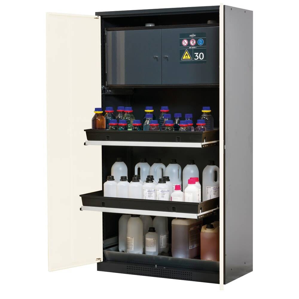 asecos® Chemikalienschrank CS-CLASSIC-F, mit Typ-30-Sicherheitsbox-0