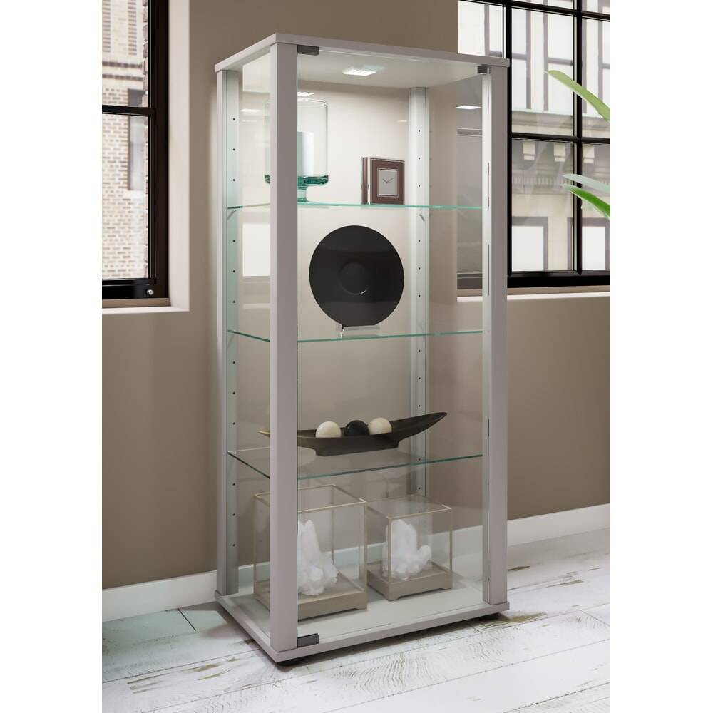 VCM Standvitrine Kavisa M, silber 443883-YY-2