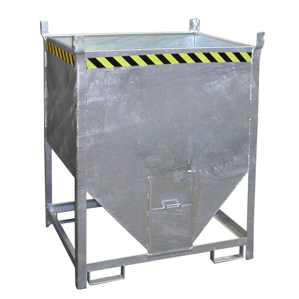 Bauer® Silobehälter mit Schiebeverschluss, verzinkt, TK 1.500 kg, Volu-0