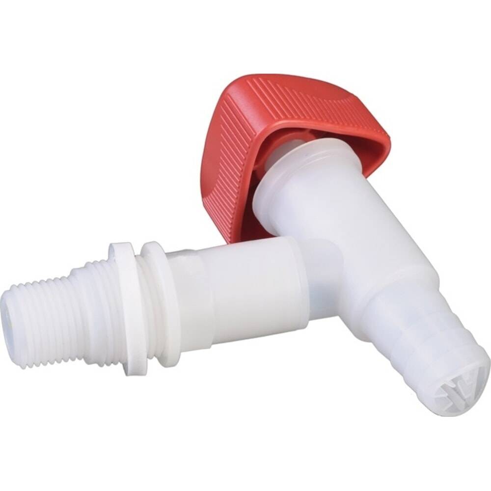 HÜNERSDORFF Auslaufhahn, HDPE/LDPE R 1/2+R 3/4 ?-1
