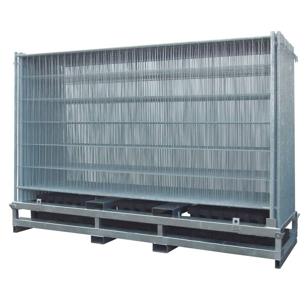 Schake Bauzaun-Set "Profi", 29 Elemente + Füße 355109-YY-1