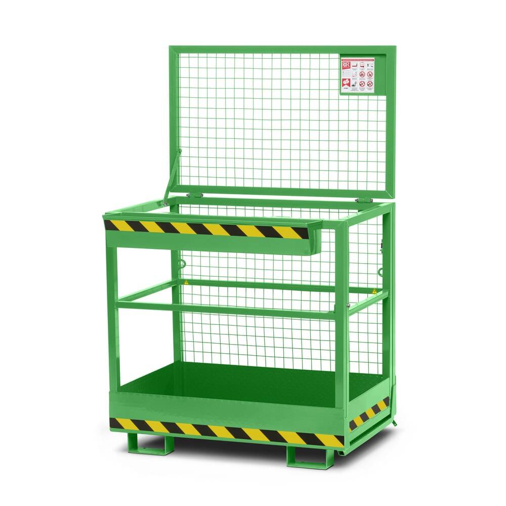 RR-Industrietechnik® Arbeitskorb Typ RAK, TK 300 kg, RAL 6018 gelbgrün-0