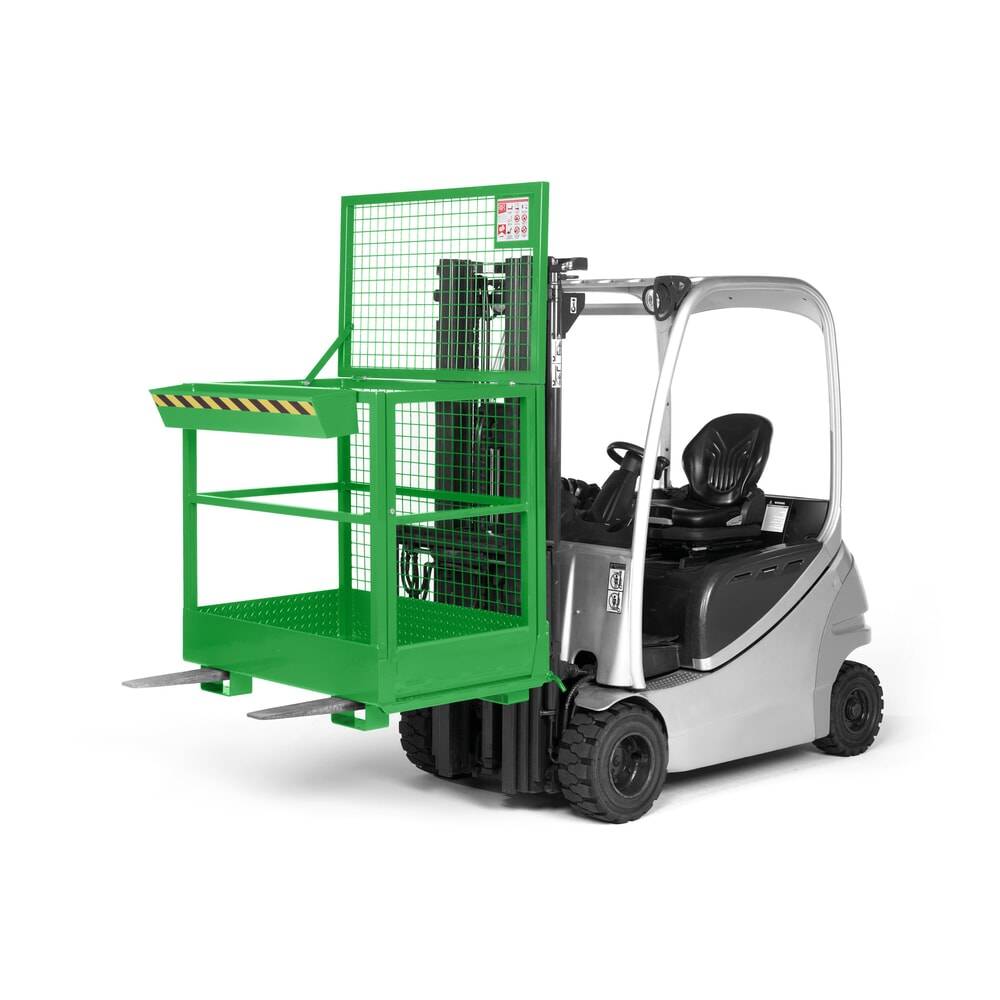 RR-Industrietechnik® Arbeitskorb Typ RAK, TK 300 kg, RAL 6018 gelbgrün-2